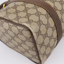 GUCCI GG Supreme Web Sherry Line Boston Bag PVC Beige Gold 40 02 006 Auth 207447-18