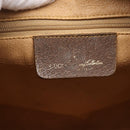 GUCCI GG Supreme Web Sherry Line Boston Bag PVC Beige Gold 40 02 006 Auth 207447-21