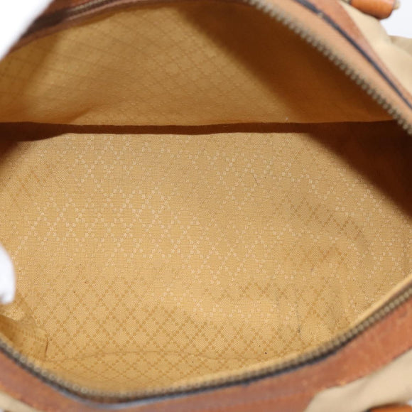 GUCCI GG Canvas Web Sherry Line Hand Bag 2 Set Beige Auth 207453