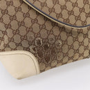 GUCCI GG Canvas Web Sherry Line Hand Bag 2 Set Beige Auth 207453-7