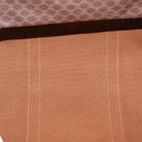 CELINE Macadam Canvas Boston Bag PVC Leather Brown Gold Auth 207455V-21