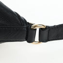 GUCCI Soho Shoulder Bag Leather Black Gold 295175 Auth 207456V-10