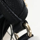 GUCCI Soho Shoulder Bag Leather Black Gold 295175 Auth 207456V-19