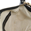 GUCCI Soho Shoulder Bag Leather Black Gold 295175 Auth 207456V-23