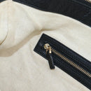 GUCCI Soho Shoulder Bag Leather Black Gold 295175 Auth 207456V-27