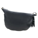 GUCCI Soho Shoulder Bag Leather Black Gold 295175 Auth 207456V-3