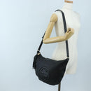 GUCCI Soho Shoulder Bag Leather Black Gold 295175 Auth 207456V-31