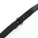 GUCCI Soho Shoulder Bag Leather Black Gold 295175 Auth 207456V-9