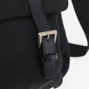 PRADA Shoulder Bag Nylon Black Silver Auth 207460V-23