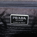 PRADA Shoulder Bag Nylon Black Silver Auth 207460V-28