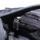 PRADA Shoulder Bag Nylon Black Silver Auth 207460V-31