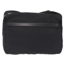 PRADA Shoulder Bag Nylon Black Silver Auth 207460V-2