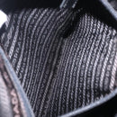 PRADA Shoulder Bag Nylon Black Silver Auth 207460V-32