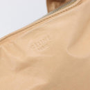 CELINE Tote Bag Leather Beige Silver Auth 207461A-16