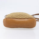 GUCCI GG Canvas Shoulder Bag Brown Gold 109097 Auth 207462-11
