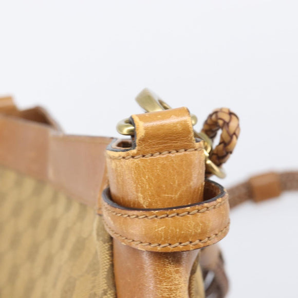 GUCCI GG Canvas Shoulder Bag Brown Gold 109097 Auth 207462