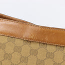 GUCCI GG Canvas Shoulder Bag Brown Gold 109097 Auth 207462-17
