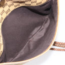 GUCCI GG Canvas Shoulder Bag Brown Gold 109097 Auth 207462-25