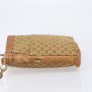 GUCCI GG Canvas Shoulder Bag Brown Gold 109097 Auth 207462-5