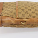 GUCCI GG Canvas Shoulder Bag Brown Gold 109097 Auth 207462-6