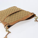 GUCCI GG Canvas Shoulder Bag Brown Gold 109097 Auth 207462-7