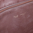CELINE Macadam Canvas Tote Bag PVC Leather Brown Gold Auth 207464-18