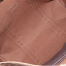CELINE Macadam Canvas Tote Bag PVC Leather Brown Gold Auth 207464-19