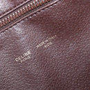 CELINE Macadam Canvas Tote Bag PVC Leather Brown Gold Auth 207464-24