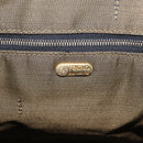 FENDI Zucca Canvas Vanity Hand Bag Black Brown Auth 207467-20