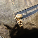 FENDI Zucca Canvas Vanity Hand Bag Black Brown Auth 207467-24