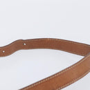 CELINE Macadam Canvas Shoulder Bag PVC Leather Brown Gold Auth 207469-8