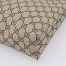 GUCCI GG Supreme Web Sherry Line Tote Bag PVC Beige Gold 40 02 003 Auth 207471A-12