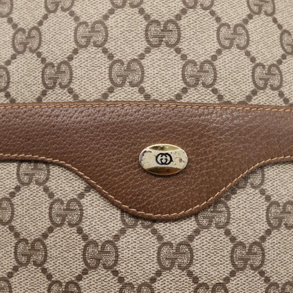 GUCCI GG Supreme Web Sherry Line Tote Bag PVC Beige Gold 40 02 003 Auth 207471A