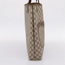 GUCCI GG Supreme Web Sherry Line Tote Bag PVC Beige Gold 40 02 003 Auth 207471A-4
