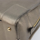 LOEWE Amazona 28 Hand Bag Leather Gold Auth 207475V-15