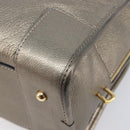 LOEWE Amazona 28 Hand Bag Leather Gold Auth 207475V-17