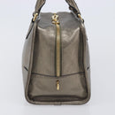 LOEWE Amazona 28 Hand Bag Leather Gold Auth 207475V-3