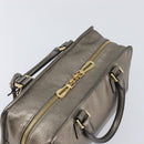 LOEWE Amazona 28 Hand Bag Leather Gold Auth 207475V-14