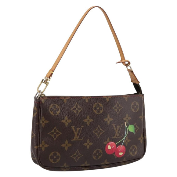 LOUIS VUITTON Monogram Cherry Pochette Accessoires Pouch M95008 Auth 207476SAV