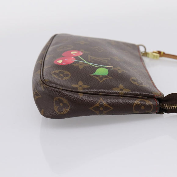 LOUIS VUITTON Monogram Cherry Pochette Accessoires Pouch M95008 Auth 207476SAV