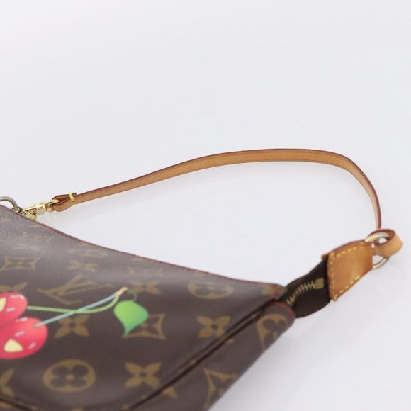 LOUIS VUITTON Monogram Cherry Pochette Accessoires Pouch M95008 Auth 207476SAV