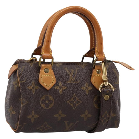 LOUIS VUITTON Monogram Mini Speedy Hand Bag M41534 LV Auth 207477V