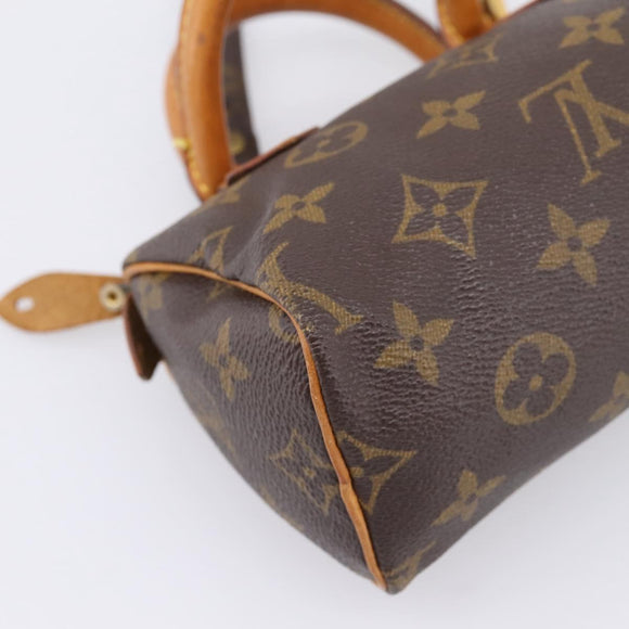 LOUIS VUITTON Monogram Mini Speedy Hand Bag M41534 LV Auth 207477V