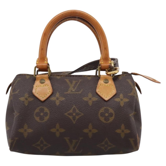 LOUIS VUITTON Monogram Mini Speedy Hand Bag M41534 LV Auth 207477V