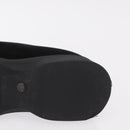 GUCCI Loafers Suede 25.5 cm Black Silver Auth 207479V-10