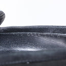 GUCCI Loafers Suede 25.5 cm Black Silver Auth 207479V-19