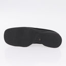 GUCCI Loafers Suede 25.5 cm Black Silver Auth 207479V-25
