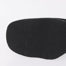 GUCCI Loafers Suede 25.5 cm Black Silver Auth 207479V-26