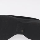 GUCCI Loafers Suede 25.5 cm Black Silver Auth 207479V-27