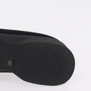 GUCCI Loafers Suede 25.5 cm Black Silver Auth 207479V-28
